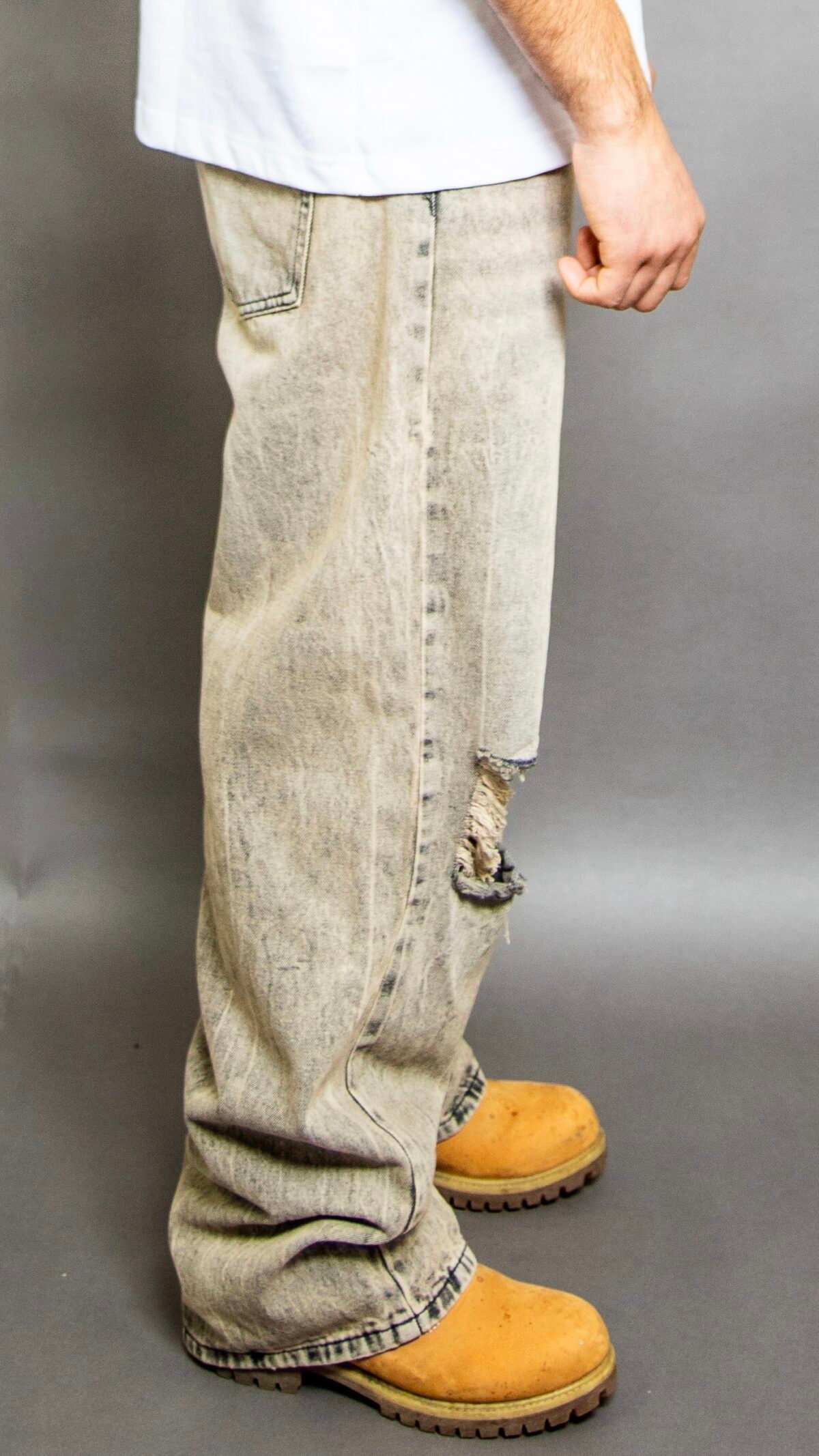 JEANS BAGGY SABBIA - immagine 2