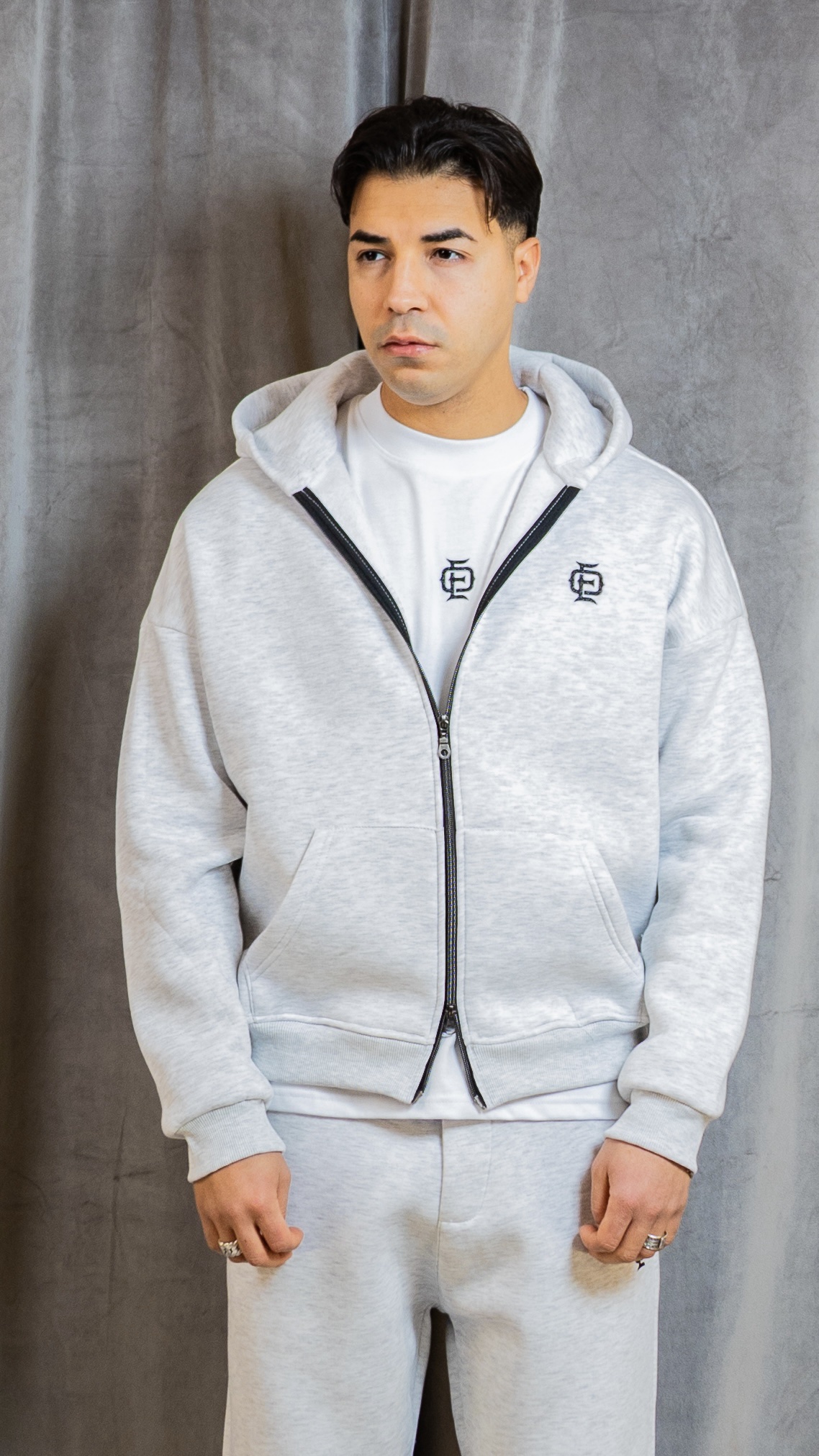 HOODIE ETERNO ZIP GREY