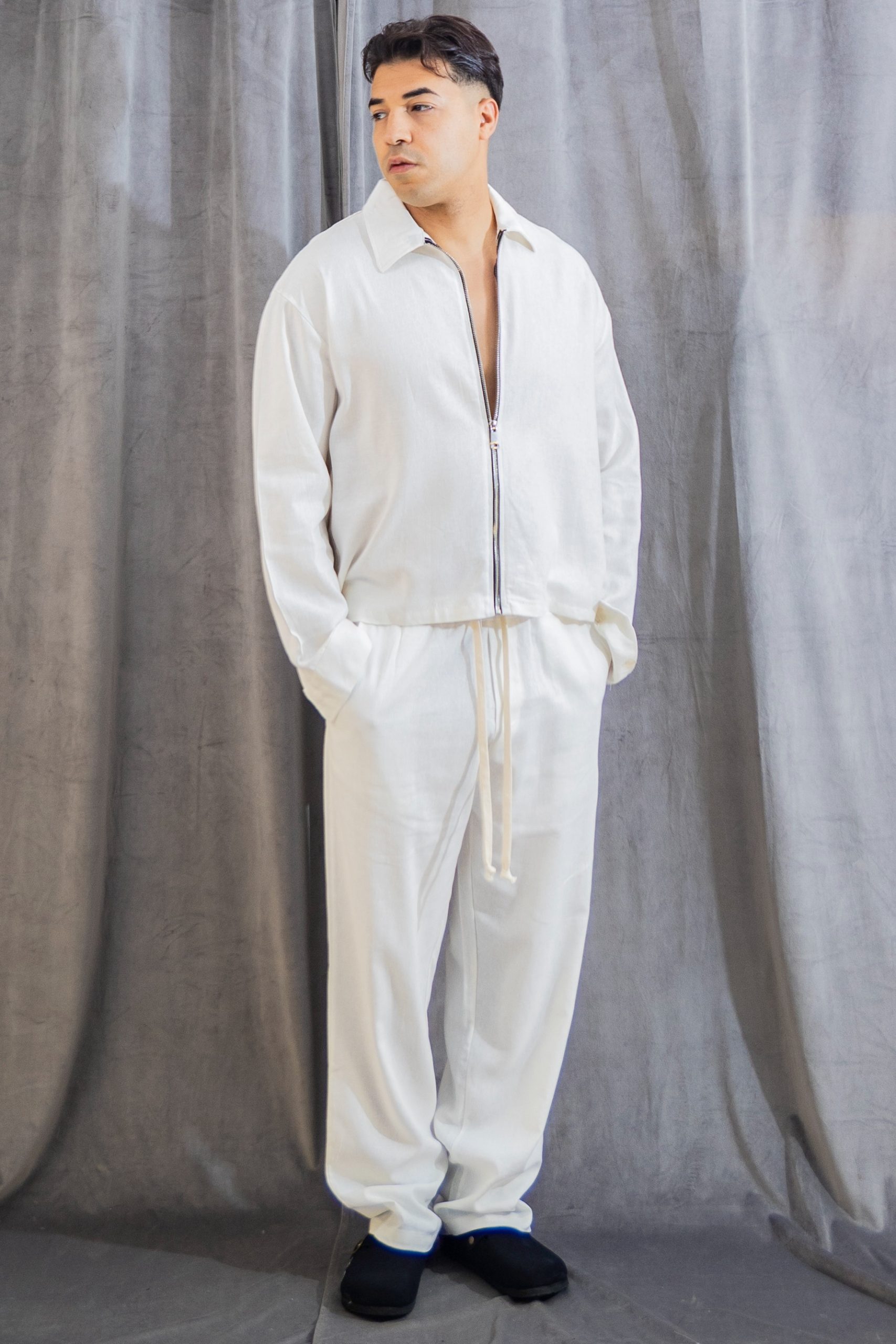 COORDINATO MISTO LINO WHITE